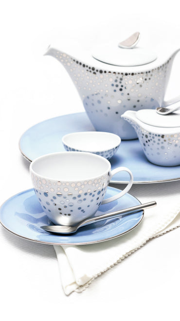 Silver Rain Tea Pot