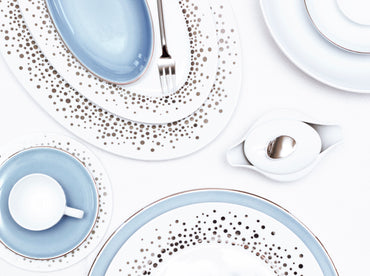Silver Rain Small Oval Platter