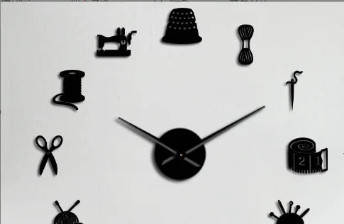 Creative DIY Acrylic Wall Clock - 3D Frameless Design