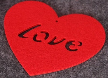 Heart curtain DIY non-woven flower curtain