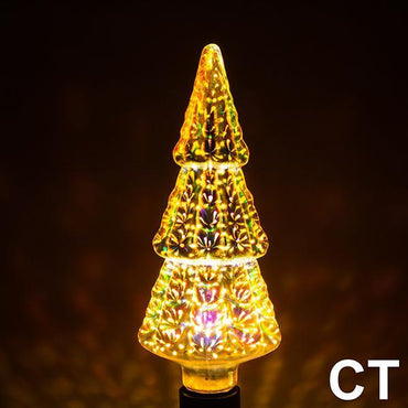 LED Light Bulb 3D Decoration Bulb Firework 110 220V ST64 G95 G80 G125 A60 Bottle Heart Holiday Lights Novelty Christmas Lamp
