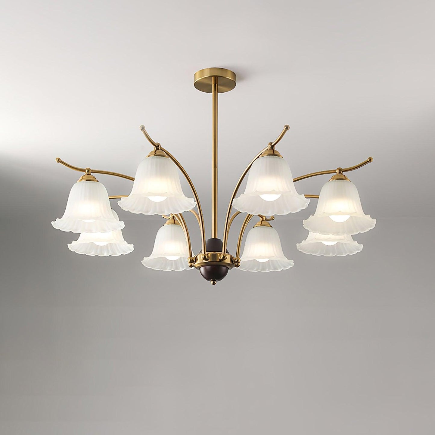 Flora Brass Elegance Chandelier