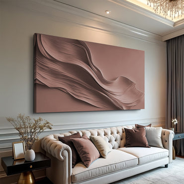 Terracotta Texture Motif Wall Art