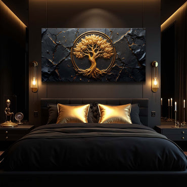Golden Woodland Wall Art