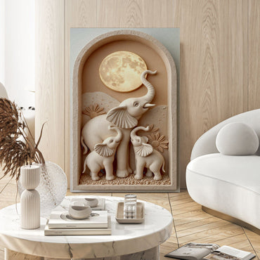 Elephant Serenity Composition Wall Art