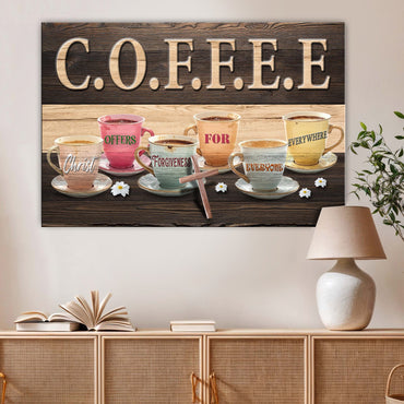Faith‑Inspired Coffee Sign II Wall Art