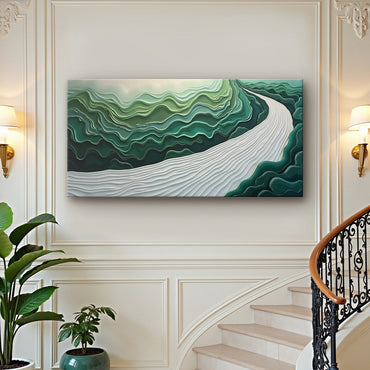 Green Current Harmony III Wall Art