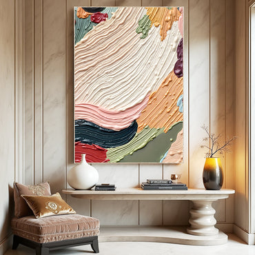 Vivid Form Abstraction Wall Art