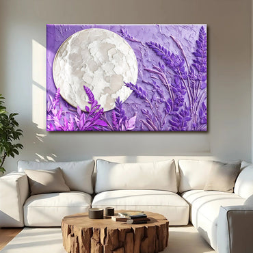 Moonlit Lavender Form Wall Art
