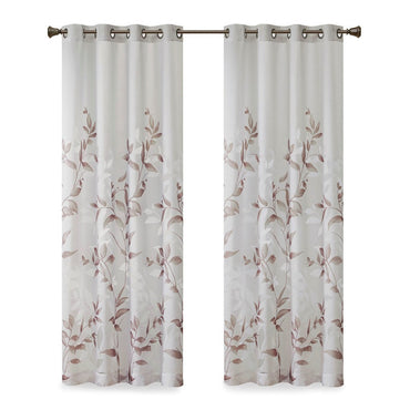 Burnout Printed Curtain Panel