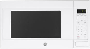GE JES1657DMWW Microwave Oven 1150-watt Capacity Cubic 8 Auto Cooking Settings Kitchen Essentials for the Countertop Dorm Room or Apartment White OLD 1.6 Cu. Ft