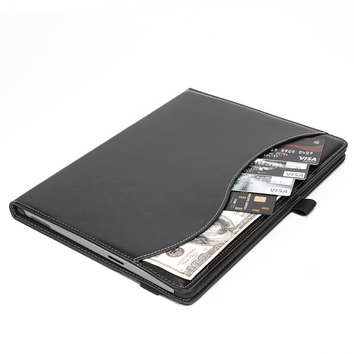 Venture Series Business Folio Case with side pocket - Microsoft Surface Pro 9, Pro 10, and Pro 11th Edition