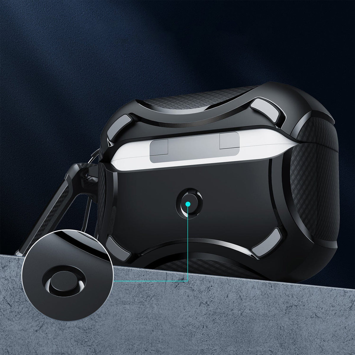 Armor Black Case - Apple AirPods Pro (1st and 2nd Generation)