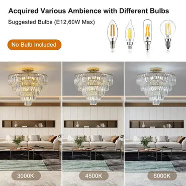 Luxury Gold Crystal Chandelier