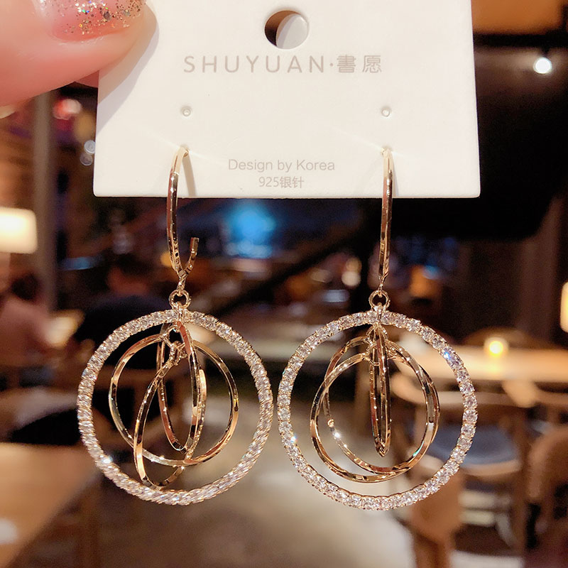Silver Pin Earrings