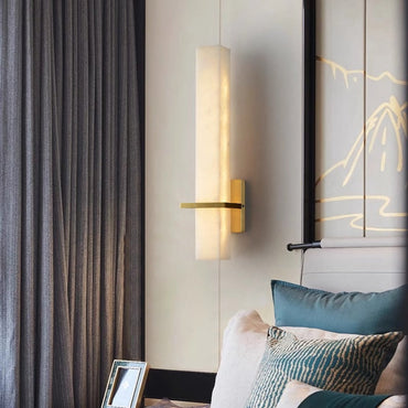 Milan Sculpted Alabaster Wall Lamp