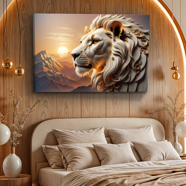 Lion Majesty Sculpture Panel IV