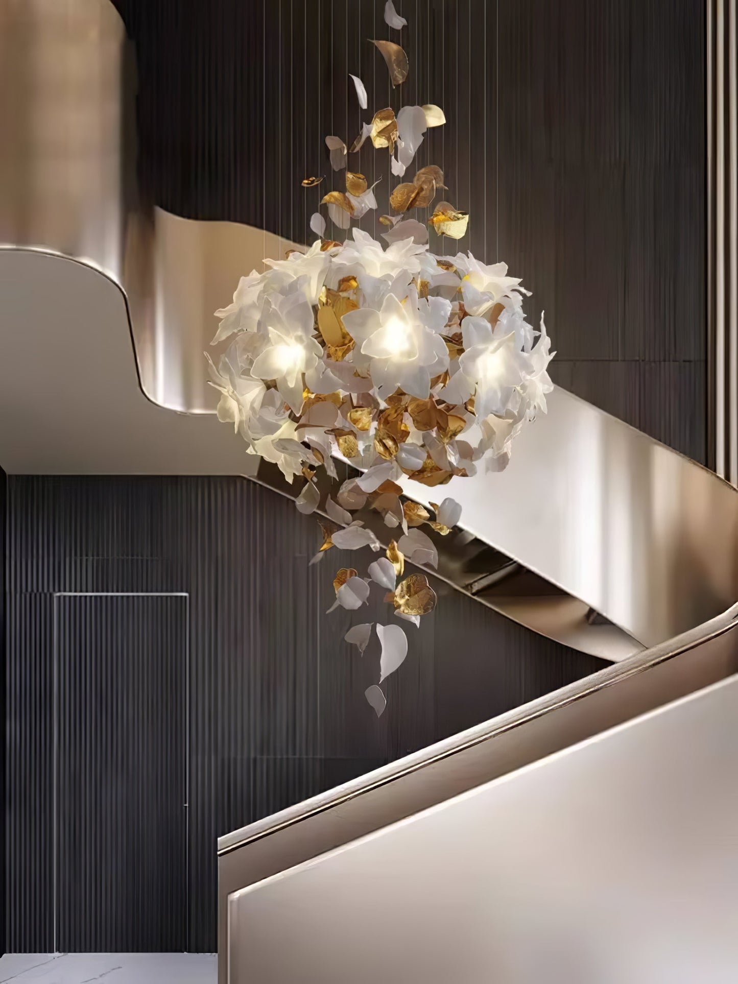 Artisan Fluttering Flying Flower Chandelier