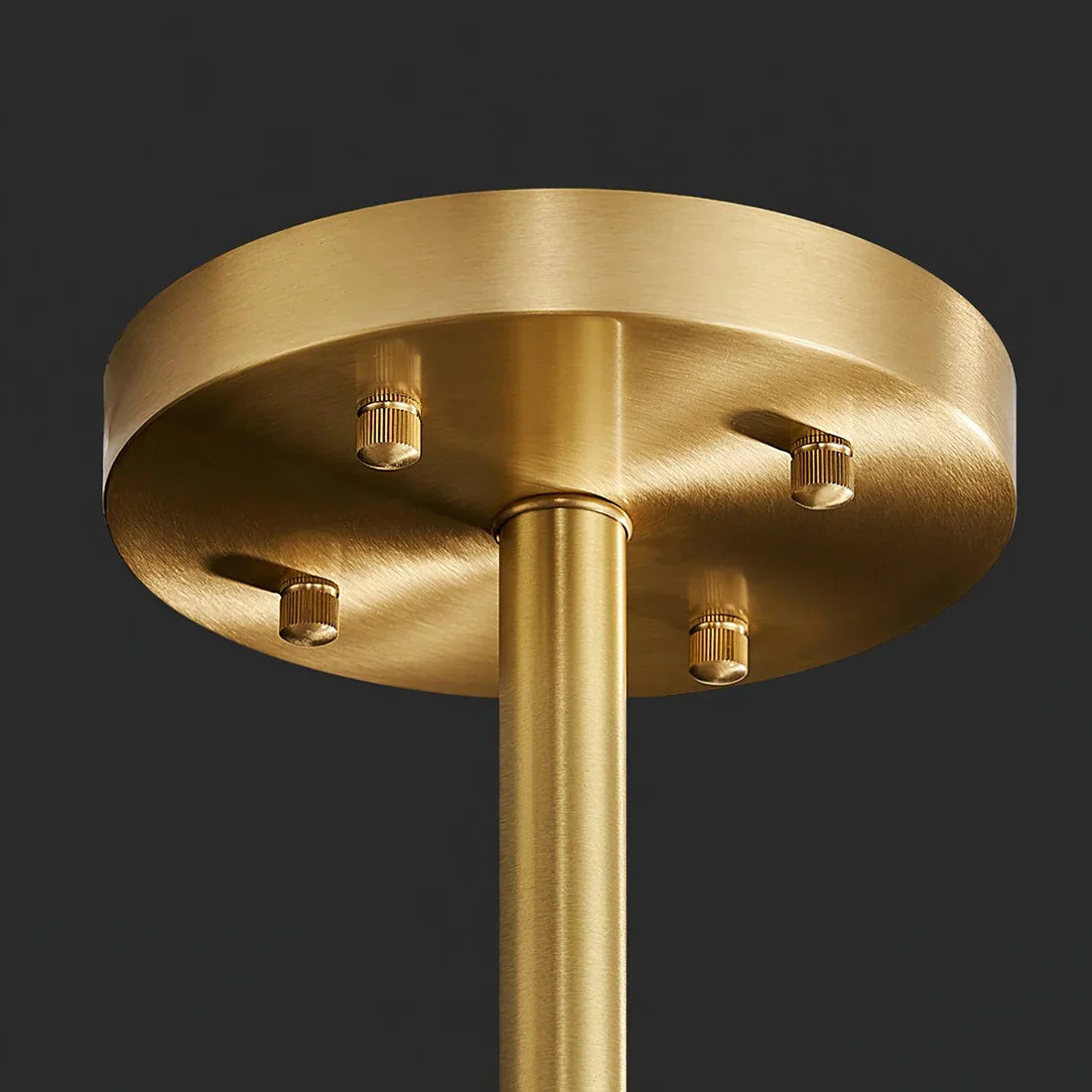 Gold Glass‑Rod Line Chandelier
