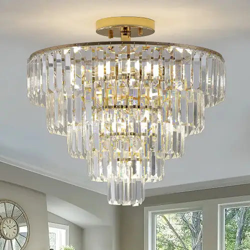 Luxury Gold Crystal Chandelier