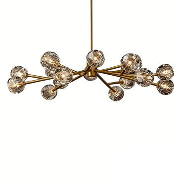 Grand Crystal Orb Branch Chandelier