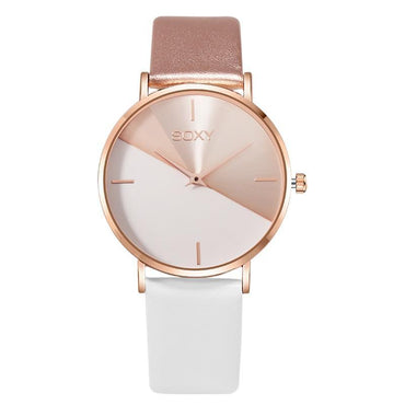 Women's Watch Leather Rose Gold Dress Female Clock Luxury Brand Design Women Watches Simple Fashion Ladies Watch For Women and Girls