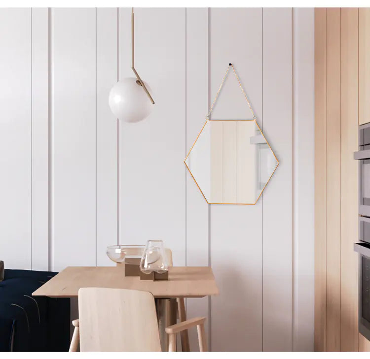 Nordic Style Minimalist Wall Mirror for Salons and Shops