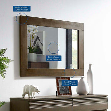 Everly Wood Frame Mirror by Modway