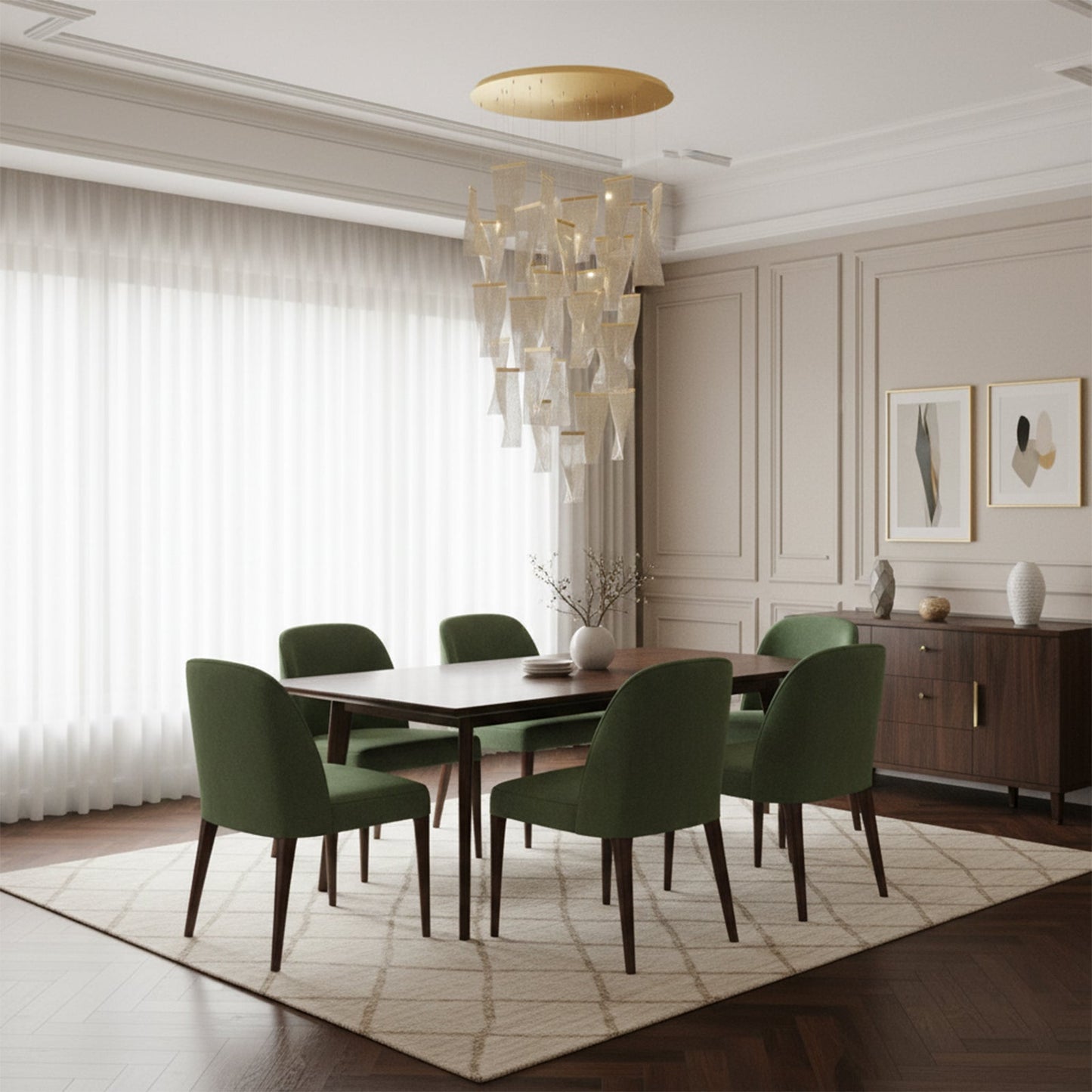 Postmodern Sculptural Chandelier