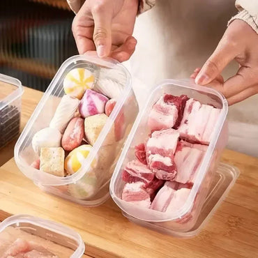1/10PCS Refrigerator Freeze Meat Box Food Preservation Boxes Vegetable Fresh Storage Container with Lid Container Food Crisper