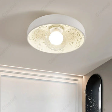 Creative Simple European LED Ceiling Lamp Cream Wind Living Room Dining Room Corridor Porch Decorative Lighting Lamps