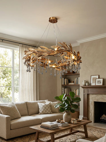 Crystal Teardrop Aurelia Chandelier