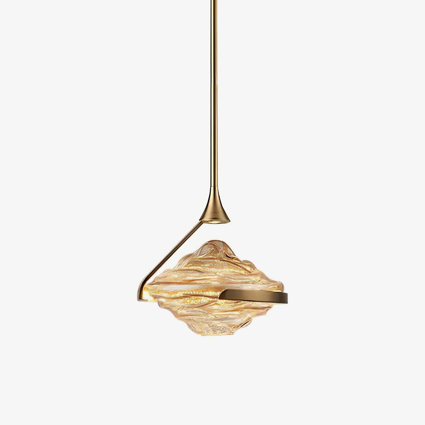 Wave Silhouette Glass Suspension Light
