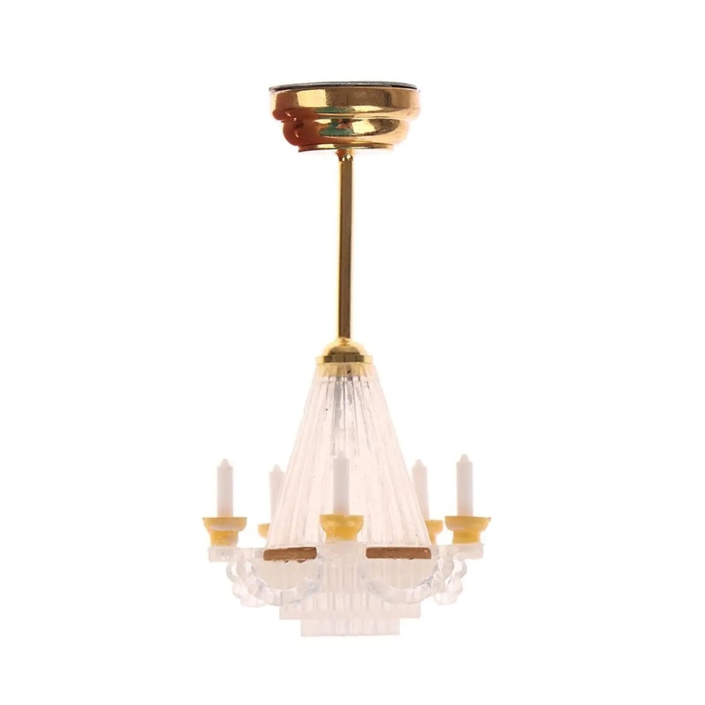 LUOZZY Mini LED Dollhouse Chandelier