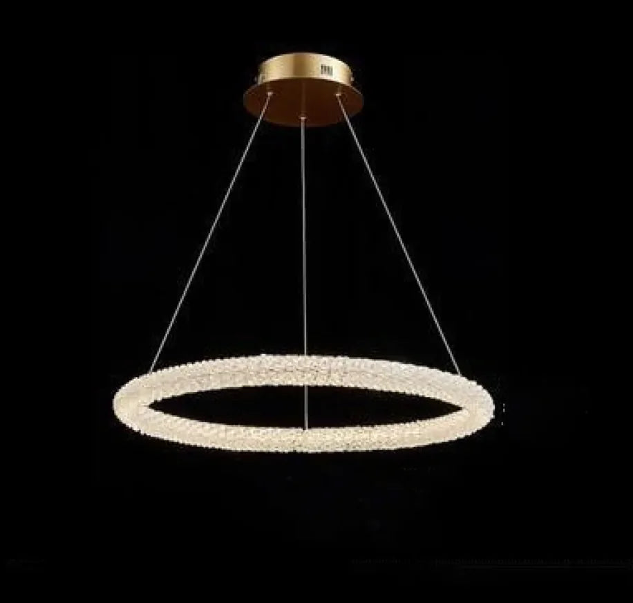 Luxe Crystal Halo Chandelier