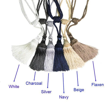 Curtain Tiebacks Tassel Curtain Clips Rope Curtain Tie Backs Holdbacks Decorative Curtain Holder Accessories For Drape Curtain Holdbacks Braided Buckle Home Decorative Window Drapery Ball Tassels Tieback 50cm