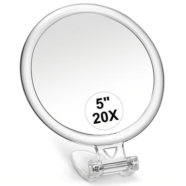 10x15x20x30x40x Double-Sided Handheld Portable Folding Makeup Mirror