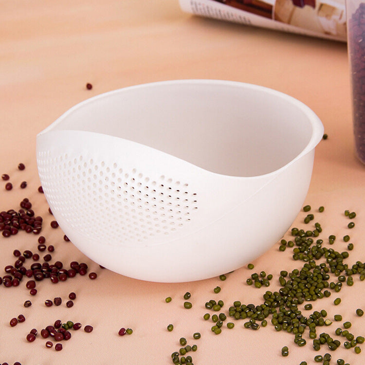 Multi-functional Thickened Round Plastic Fruit And Vegetable Draining Basket