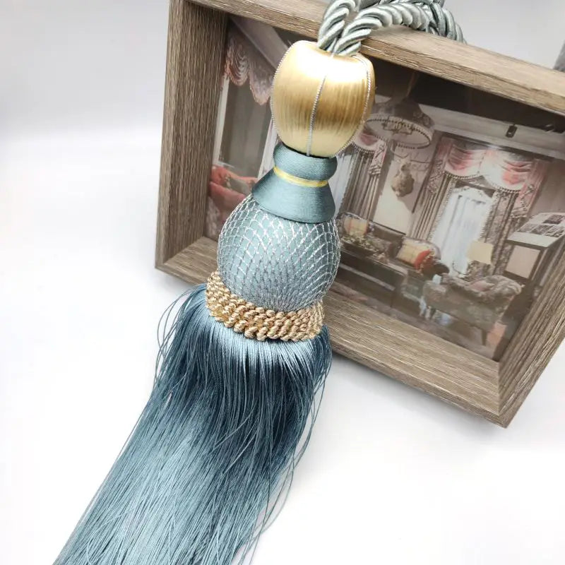 Braided Tassel Tiebacks for Window Curtains (1 Pair)