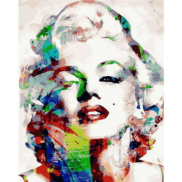 "Monroe Modern Abstract Oil Painting - Marilyn Monroe"