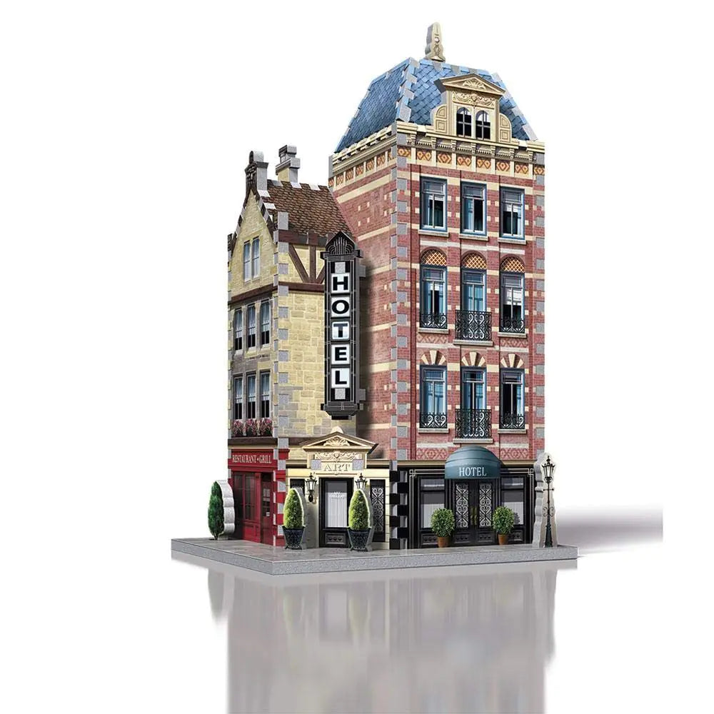 WREBBIT 3D Urbania Hotel 3D Jigsaw Puzzle (295 Pieces)