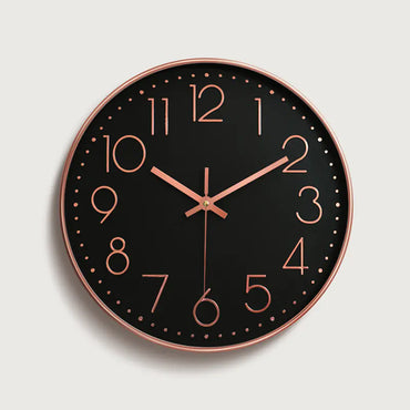 12-Inch Quartz Wall Clock with 3D Plastic Design