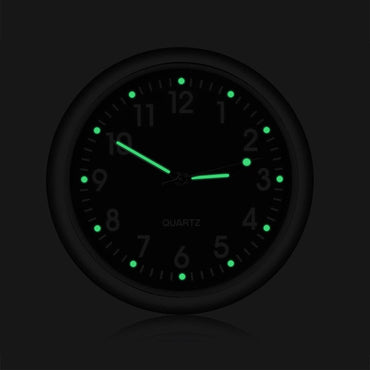 Car Clock Luminous Mini Automobiles Internal Stick-On Luminous Quartz Analog Watch Universal Pocket Mini Stick-On Clock for Car Boat Bike Home Digital Watch Mechanics Quartz Clocks Auto Ornament Car Accessories Gifts