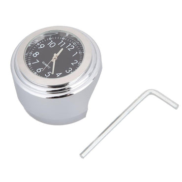 Waterproof Motorcycle Handlebar Mount Quartz Clock Motorcycle Handlebar Motorcycle Handlebar Clock Motorcycle Modification Handlebar Mount Waterproof Quartz Clock Watch Accessories Watch Aluminum Luminous Clock Moto Black Accessories