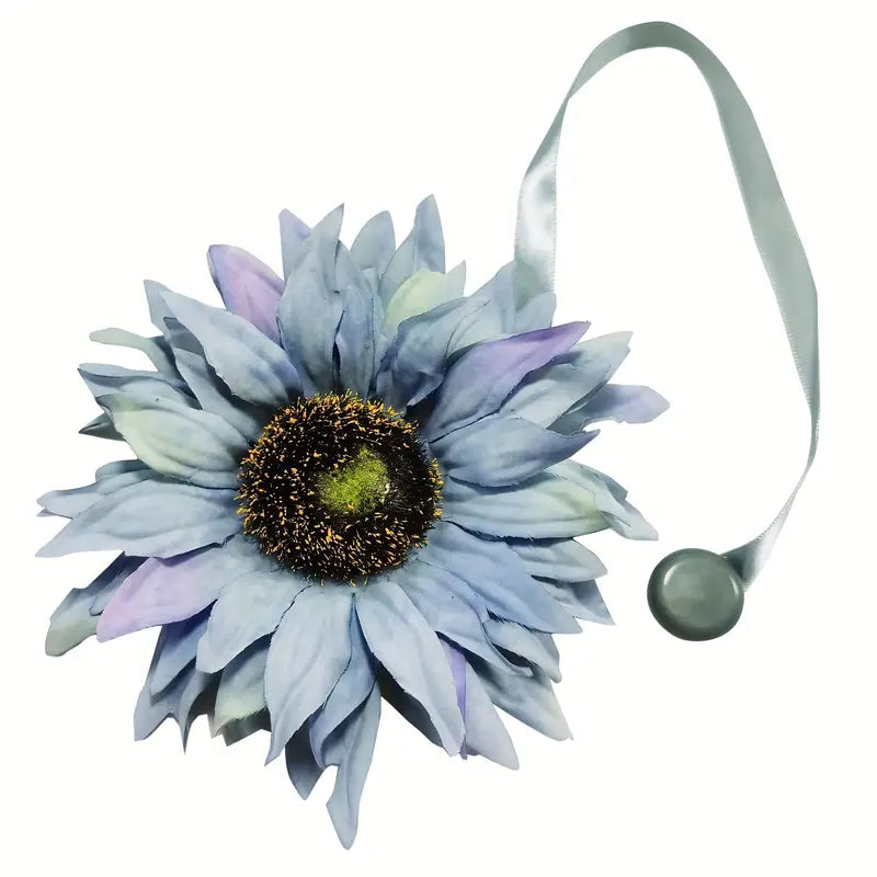Large Sunflower Tie Back Clips for Curtains and Drapes