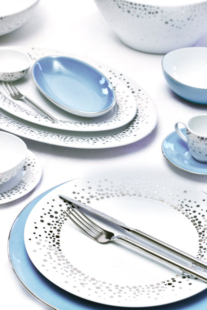 Silver Rain Small Oval Platter