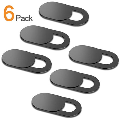 6Pcs/lot  WebCam Cover Shutter Magnet Slider Plastic For iPhone Web Laptop PC For iPad Tablet Camera Mobile Phone Privacy Sticker