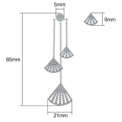 Fan Girl Earrings A Chandelier And Stud Duo
