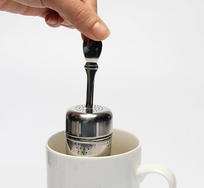 304 Tea Filter With Handle Stainless Steel Tea Leak Creative Tea Ball Tea Infuser