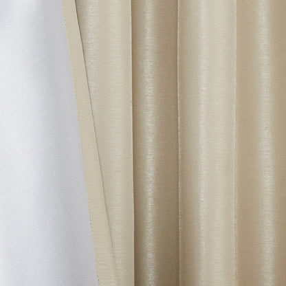 Twist Tab Total Blackout Window Curtain Panel Champagne 50x84
